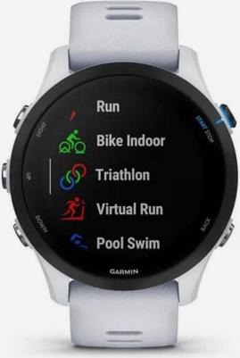 Forerunner 255 Music 46 mm, Silicone White – фото 5