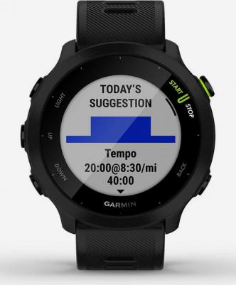 Forerunner 55 42 mm, Silicone Black – фото 8