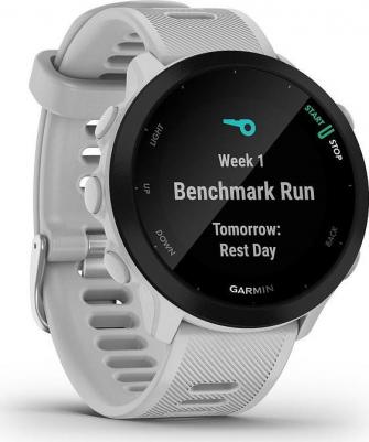Forerunner 55 42 mm, Silicone White – фото 7