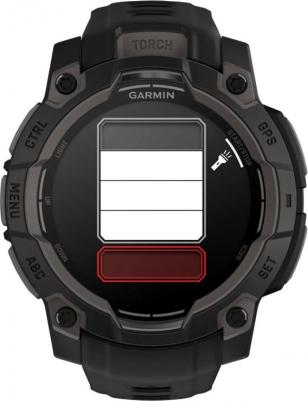 Instinct 3 Amoled 45 mm, Silicone Black Graphite – фото 1