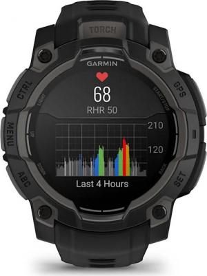 Instinct 3 Amoled 45 mm, Silicone Black Graphite – фото 3