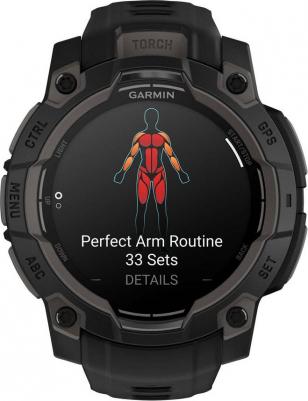 Instinct 3 Amoled 45 mm, Silicone Black Graphite – фото 4