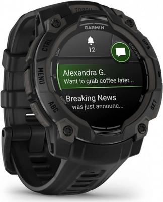 Instinct 3 Amoled 45 mm, Silicone Black Graphite – фото 6