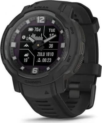 Instinct Crossover Solar 45 mm, Silicone Black Graphite