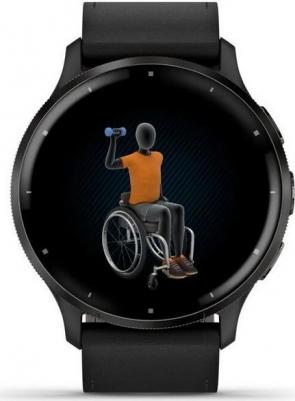 Venu 3 45 mm, Leather Black Graphite – фото 5