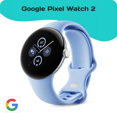 Pixel Watch 2 41 mm Polished Silver Aluminum Case with Silicone Bay Active Band – фото 5