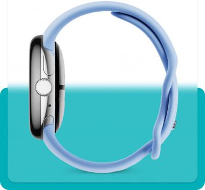 Pixel Watch 2 41 mm Polished Silver Aluminum Case with Silicone Bay Active Band – фото 11