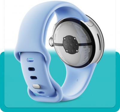 Pixel Watch 2 41 mm Polished Silver Aluminum Case with Silicone Bay Active Band – фото 13