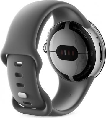 Pixel Watch 41 mm Matte Black Stainless Steel Case with Silicone Obsidian Active Band – фото 1