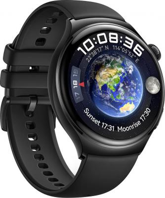 Watch 4 46 mm, Fluoroelastomer Black – фото 5