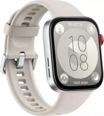 Watch FIT 3 43 mm, Fluoroelastomer Moon White – фото 5