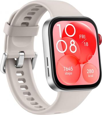 Watch FIT 3 43 mm, Fluoroelastomer Moon White – фото 14