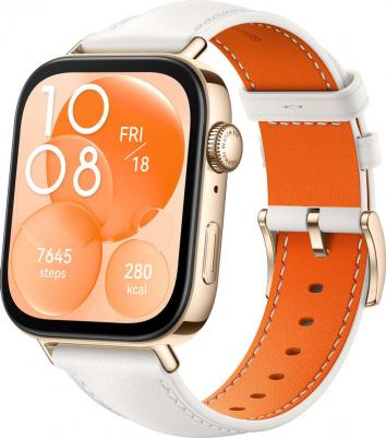 Watch FIT 3 43 mm, Leather White – фото 3