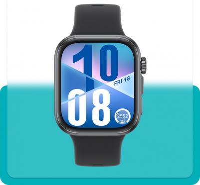 Watch FIT 4 43 mm, Fluoroelastomer Black – фото 5