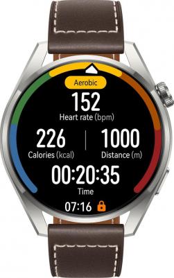 Watch GT 3 Pro Classic 48 mm Titanium, Leather Brown – фото 4