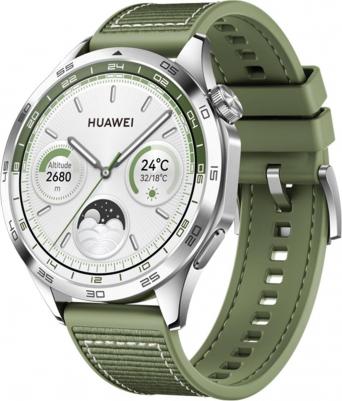 Watch GT 4 46 mm, Woven Green