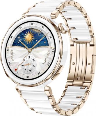 Watch GT 5 Pro 42 mm Ceramic, Ceramic White/Gold – фото 14