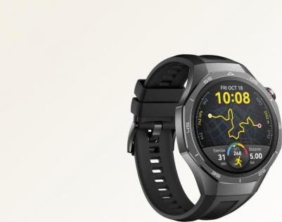 Watch GT 5 Pro 46 mm Titanium, Fluoroelastomer Black – фото 4