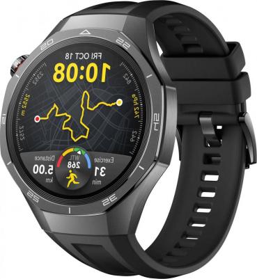 Watch GT 5 Pro 46 mm Titanium, Fluoroelastomer Black – фото 8