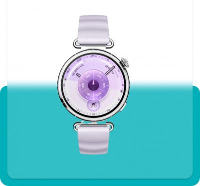 Watch GT 6 41 mm, Fluoroelastomer Purple – фото 8