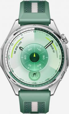 Watch GT 6 46 mm, Fluoroelastomer Green Woven – фото 5