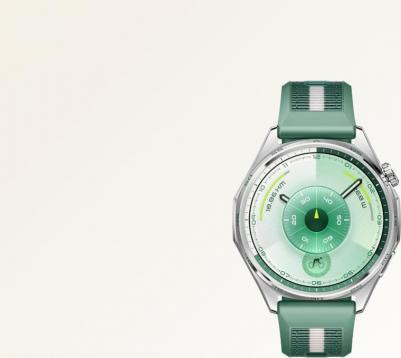 Watch GT 6 46 mm, Fluoroelastomer Green Woven – фото 12