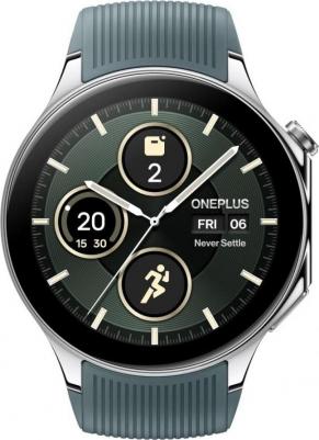 Watch 2 46 mm, Silicone Radiant Steel