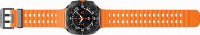 Galaxy Watch Ultra (2025) 47 mm Titanium Gray Case with Orange Marine Band – фото 3