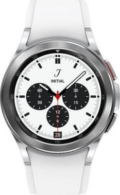 Galaxy Watch4 Classic 46 mm Silver Case, Fluoroelastomer Gray – фото 2
