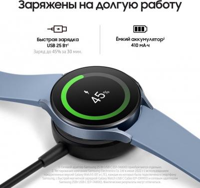 Galaxy Watch5 44 mm Sapphire Case, Fluoroelastomer Blue – фото 5