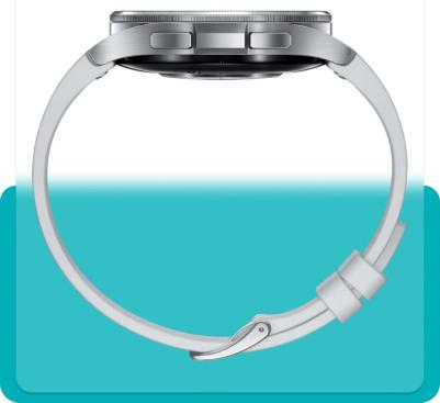 Galaxy Watch6 Classic 47 mm Silver Case, Fluoroelastomer Gray – фото 16