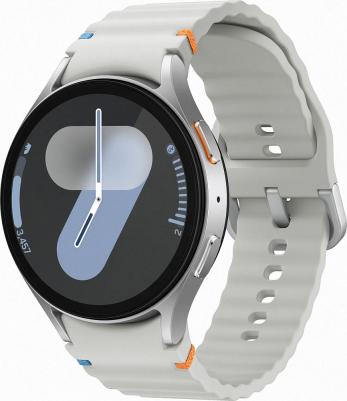 Galaxy Watch7 44 mm Silver Case, Fluoroelastomer Gray