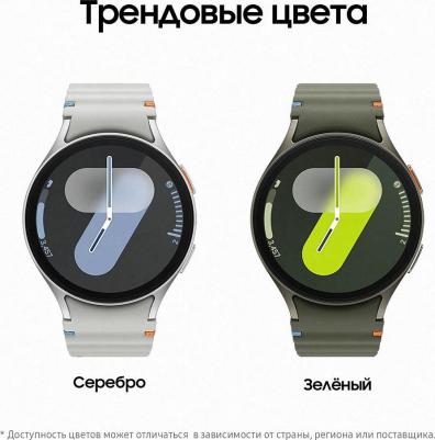 Galaxy Watch7 44 mm Silver Case, Fluoroelastomer Gray – фото 19