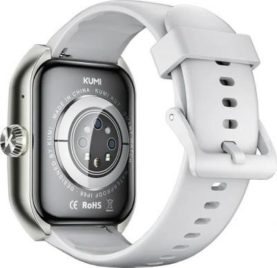 Kumi KU7 50 mm Silver Case, Silicone Gray – фото 1