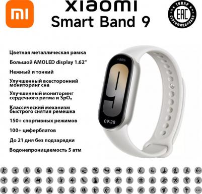 Mi Smart Band 9 46 mm Titan Gray Case, TPU Gray – фото 8