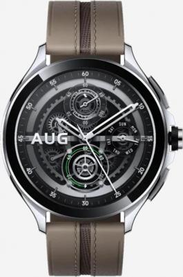 Mi Watch 2 Pro 46 mm Silver Case, Leather Brown – фото 2