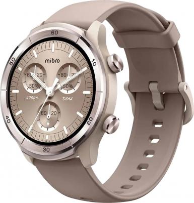 Mibro A3 51 mm Mocha Brown Case, Silicone Mocha Brown