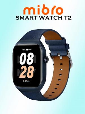 Mibro T2 51 mm Deep Blue Case, Leather Deep Blue