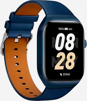 Mibro T2 51 mm Deep Blue Case, Leather Deep Blue – фото 5