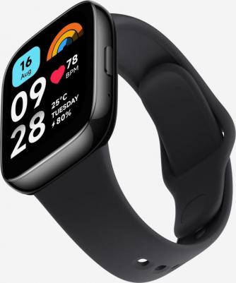 Redmi Watch 3 Active 47 mm Black Case, Silicone Black – фото 1