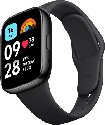 Redmi Watch 3 Active 47 mm Black Case, Silicone Black – фото 2