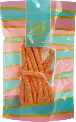 Скакалка для гимнастики 3 м, цвет розовый/жёлтый – фото 2