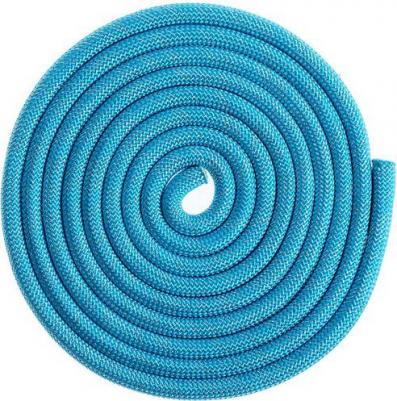 Скакалка для гимнастики утяжелённая с люрексом, 3 м, цвет голубой