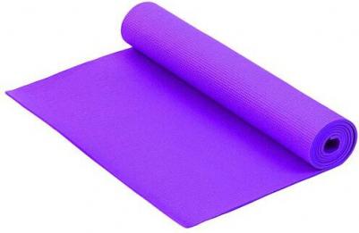 Коврик для йоги и фитнеса PVC blue 173 см, 6 мм – фото 2