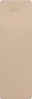 Коврик спортивный для фитнеса и йоги бежевый, 180 см, 303070