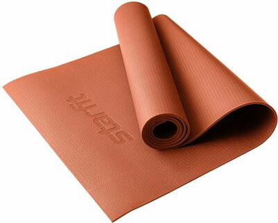 Коврик для йоги и фитнеса высокой плотности FM-103 PVC HD от. Цвет: индийский каштан. Размер: 183x61x0,4 см – фото 3