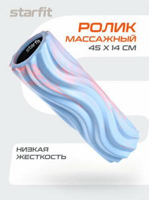 Ролик массажный Fa-525 Eva/pp, 45x14 Cм, низкая жесткость, белый/черный – фото 3
