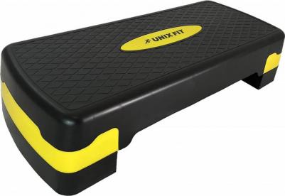 Степ-платформа 68cm желтая / 68 х 27х 10-15 см / 2 уровня высоты