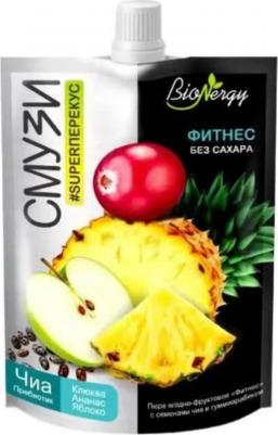 Смузи Фитнес клюква ананас яблоко семена чиа пребиотик НАБОР 5 шт. 120 мл – фото 4