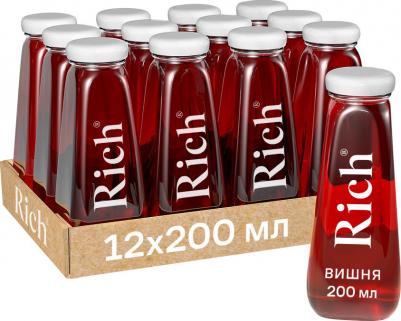 Сок Rich вишневый 0.2 л (12 штук в упаковке) – фото 4